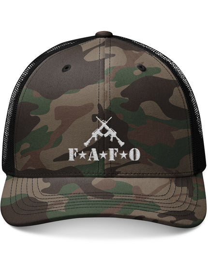 F*uck Around Find Out Camo Trucker Cap