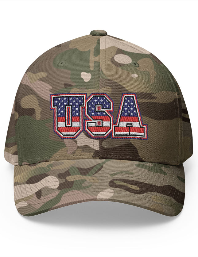 USA Stars & Stripes Flex Fit Cap