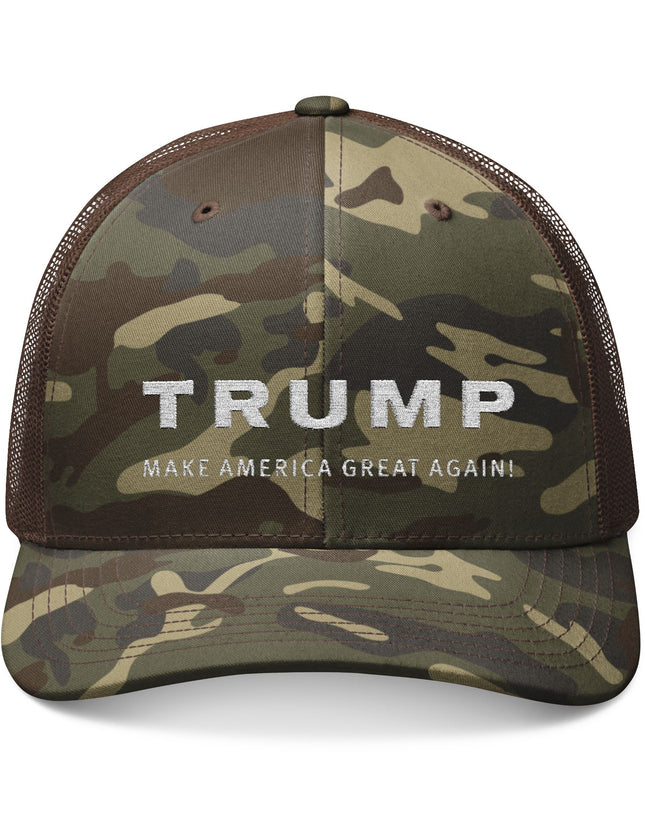 Trump MAGA Camo Trucker Cap
