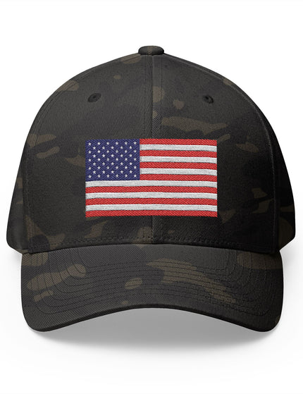 USA Flag Flex Fit Cap