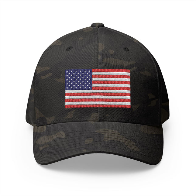 USA Flag Flex Fit Cap