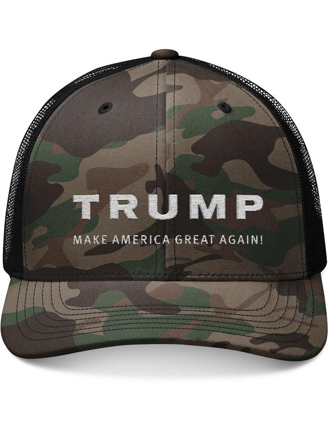 Trump MAGA Camo Trucker Cap