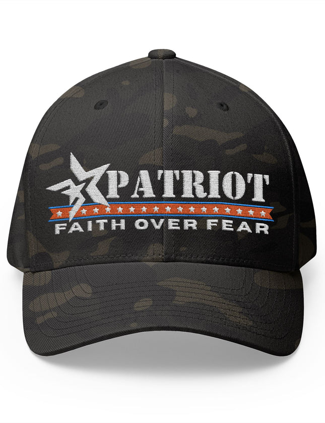 Faith over fear Patriot Flex Fit Cap
