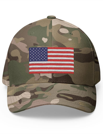USA Flag Flex Fit Cap