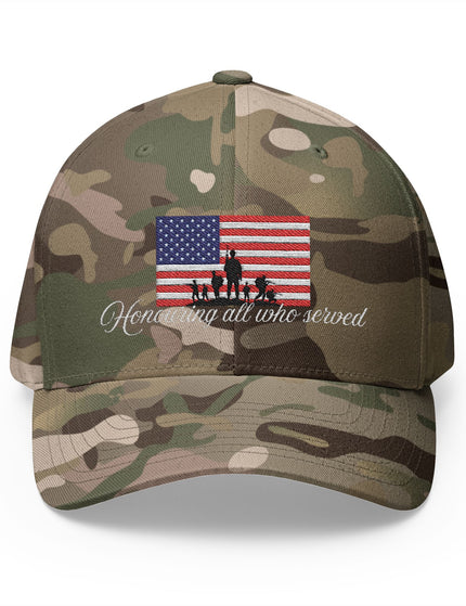 Honoring All Who Served Flex Fit Cap