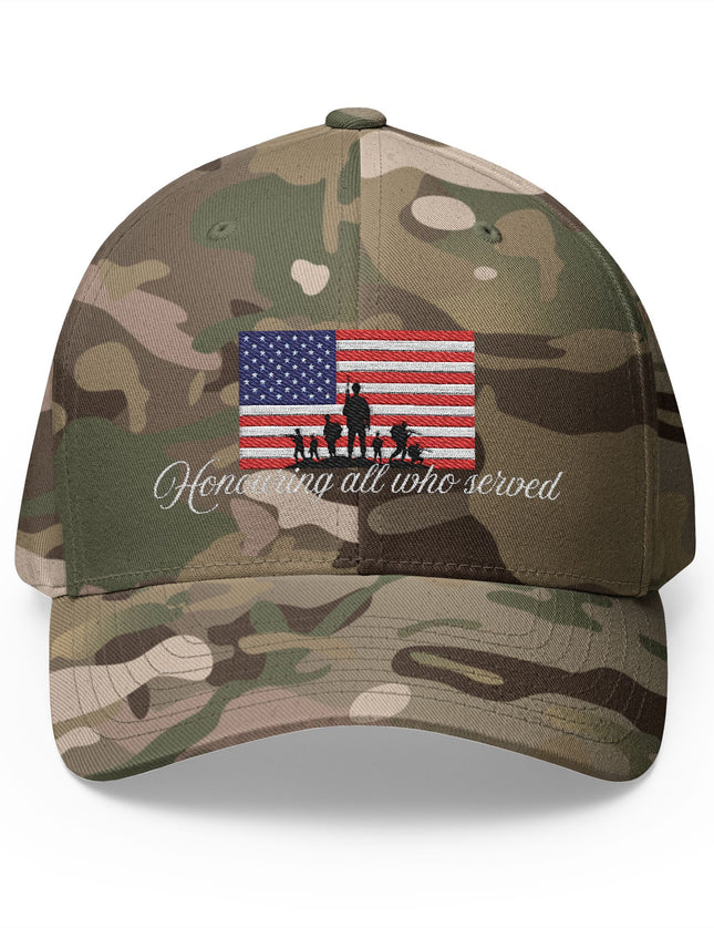 Honoring All Who Served Flex Fit Cap
