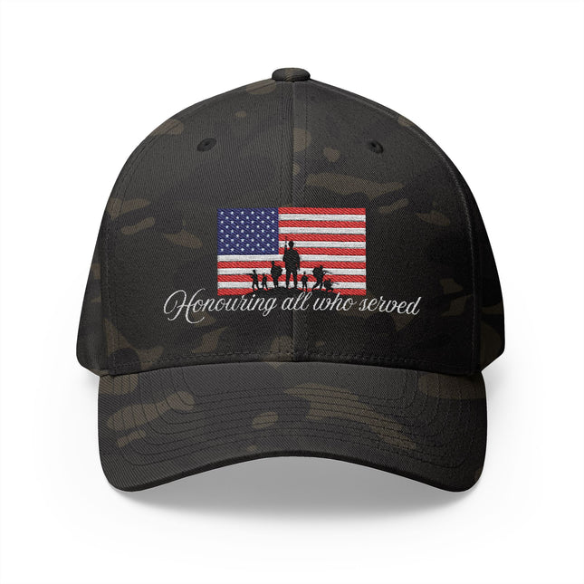 Honoring All Who Served Flex Fit Cap