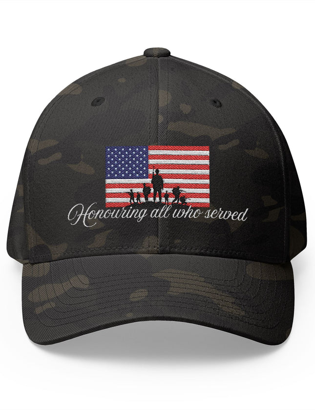 Honoring All Who Served Flex Fit Cap