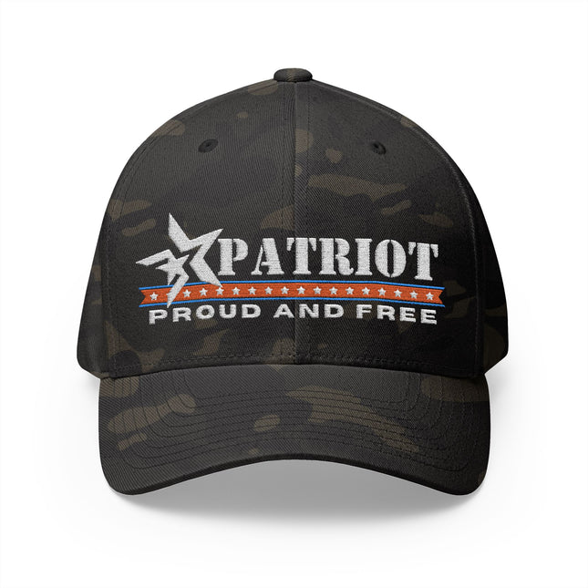 Proud and free Patriot Flex Fit Cap