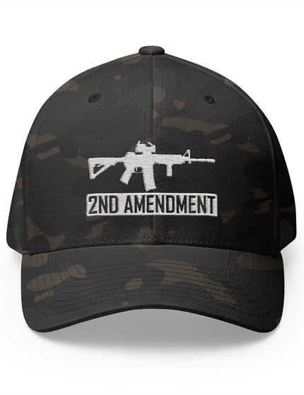 2nd Amendment Camo Cap with Rifle Embroidery – Patriot Trucker Caps
