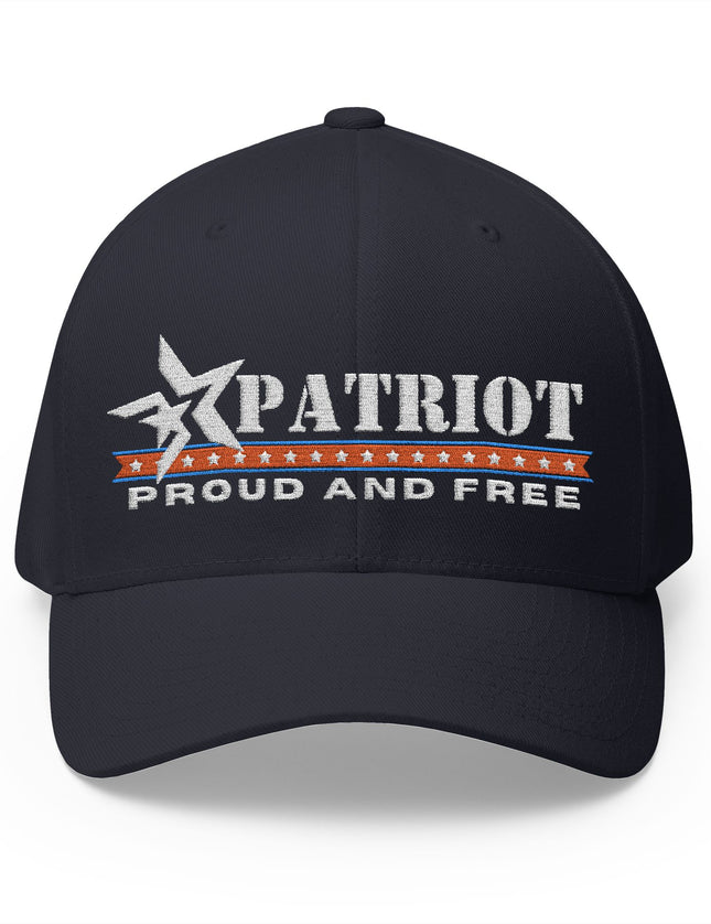 Proud and free Patriot Flex Fit Cap