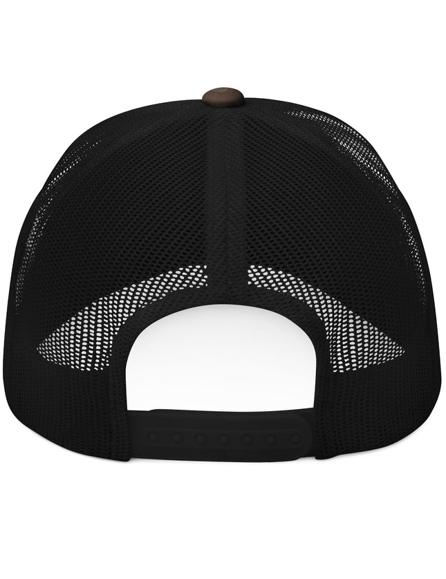 Black & White USA Flag Camo Trucker Cap
