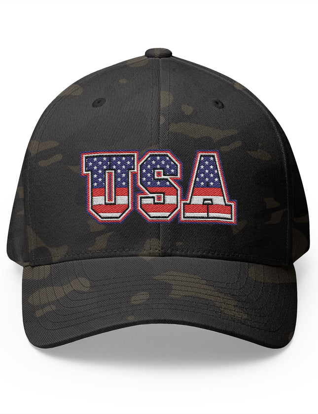 USA Stars & Stripes Flex Fit Cap
