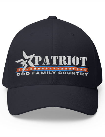 God Family Country Patriot Flex Fit Cap