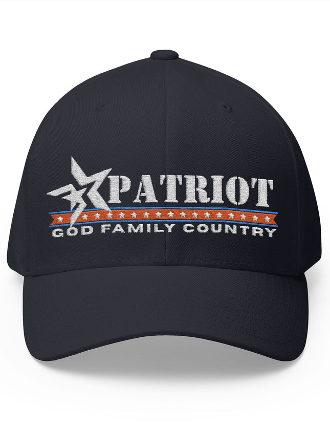 God Family Country Patriot Flex Fit Cap