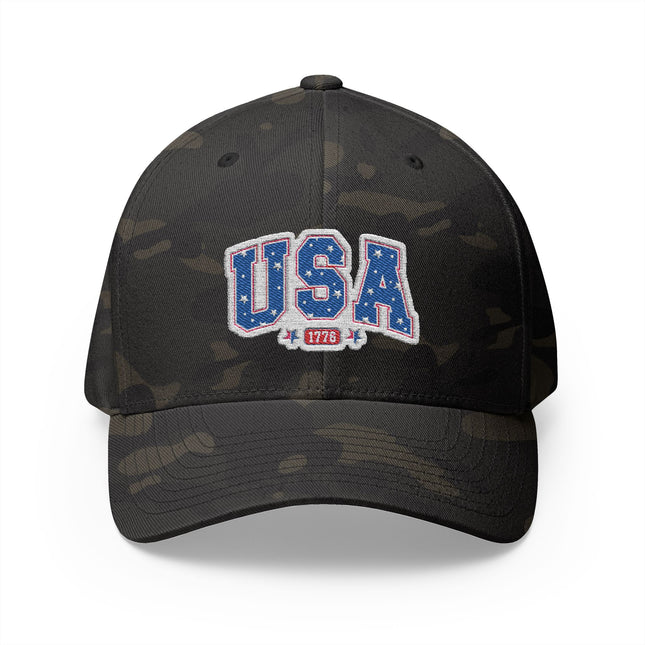 USA 1776 embroidered camo trucker hat – Patriot Trucker Caps”