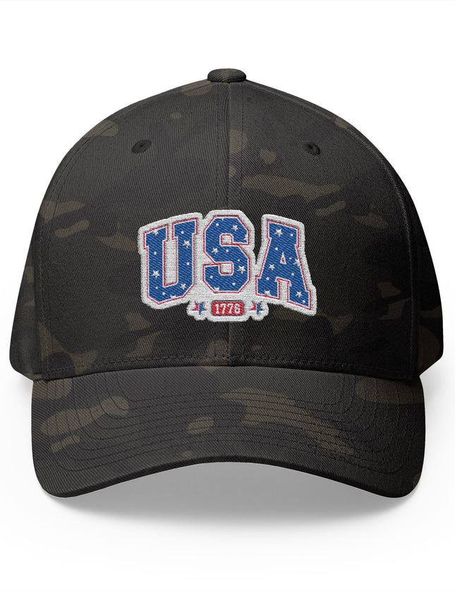 USA 1776 embroidered camo trucker hat – Patriot Trucker Caps”